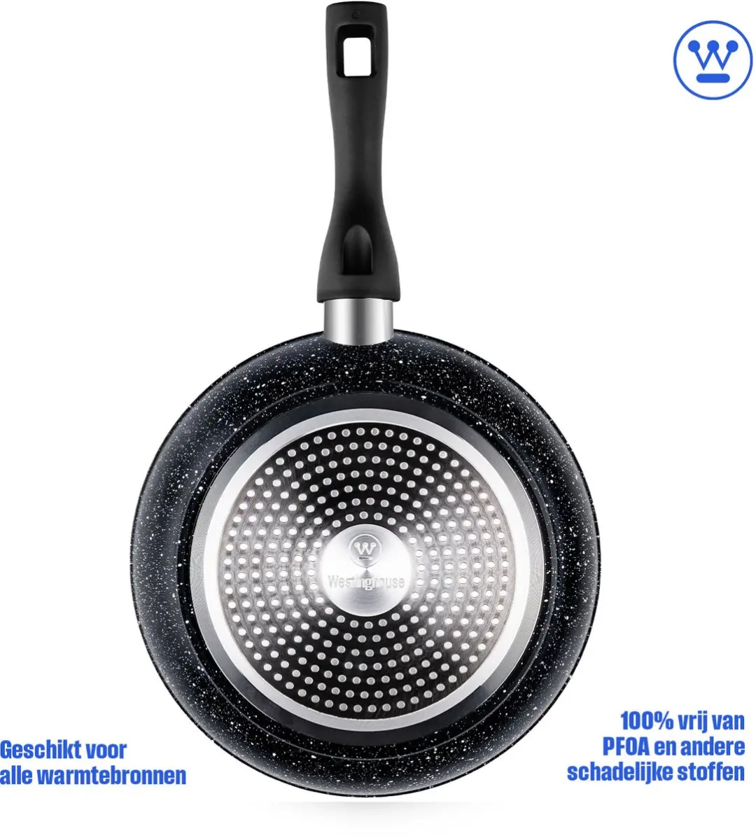 Westinghouse Koekenpan 28cm Inductie - Black Marble