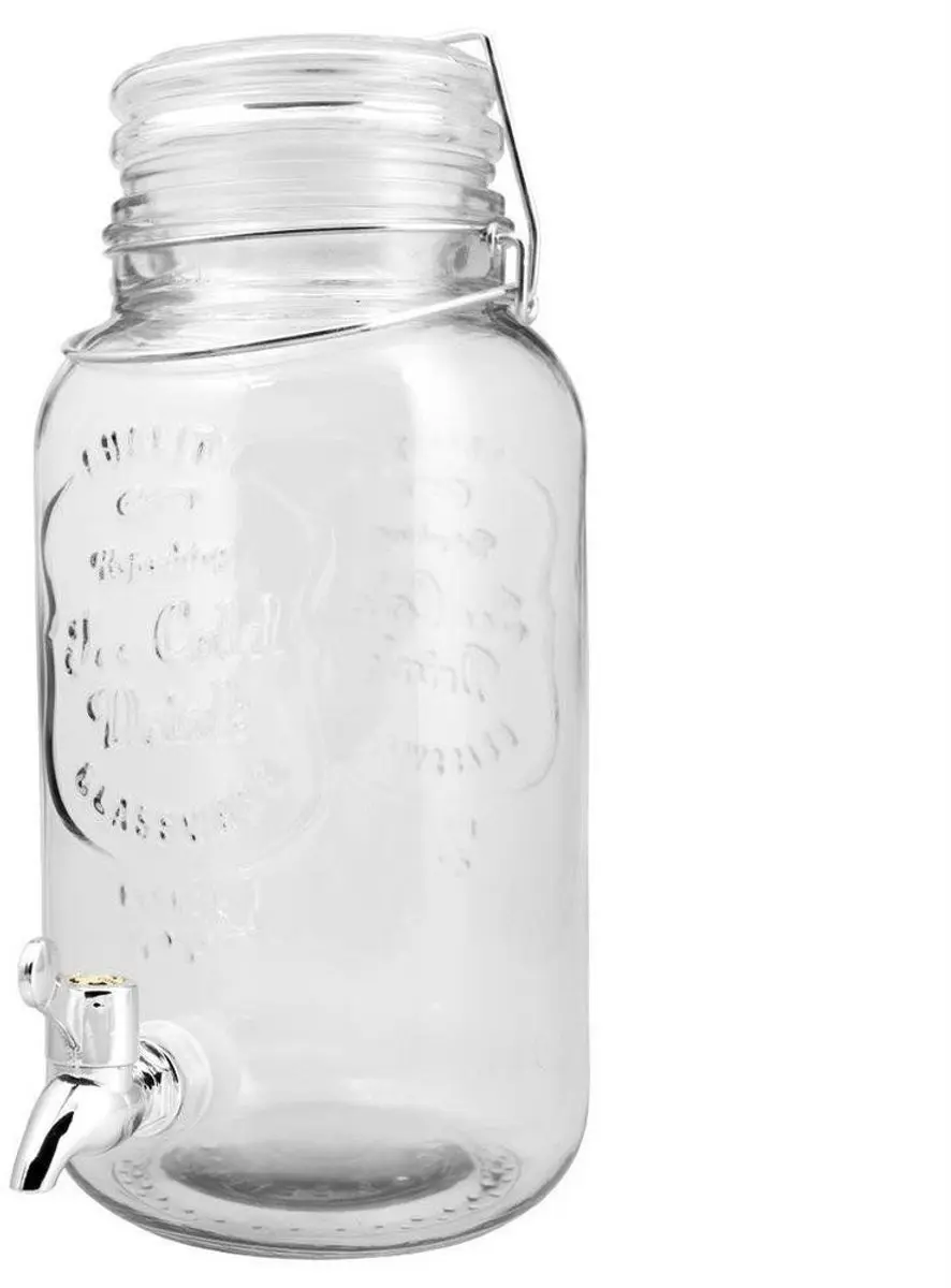 Orion Glazen Drankkan met Kraantje 4L