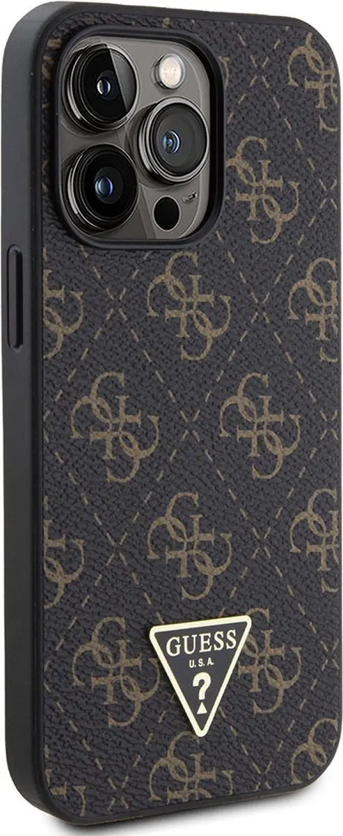 GUESS 4G Triangle Logo Back Case - iPhone 13 Pro - Zwart - afbeelding 6 van 6