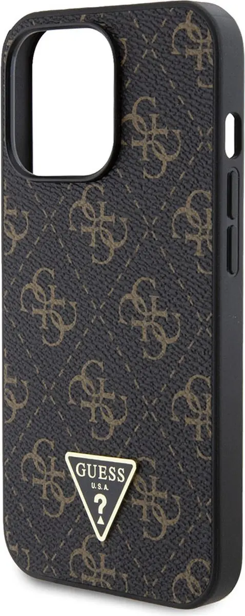 GUESS 4G Triangle Logo Back Case - iPhone 13 Pro - Zwart