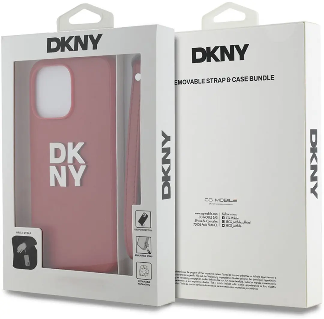 DKNY Hoesje iPhone 15 Pro Max - Rood - DKHCP15XPBSWSP