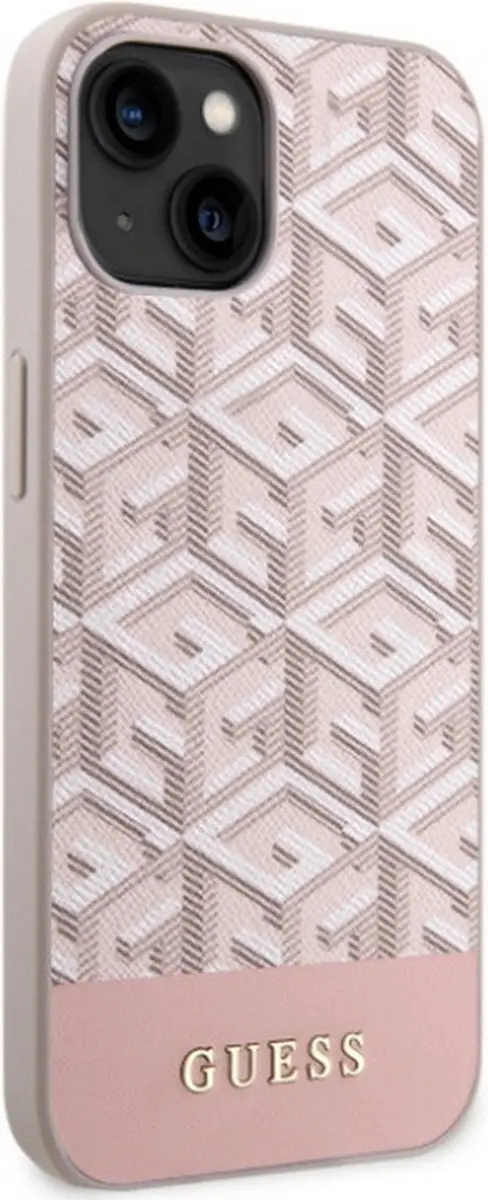 Guess G-Cube Back Case MagSafe Roze - iPhone 14 Plus