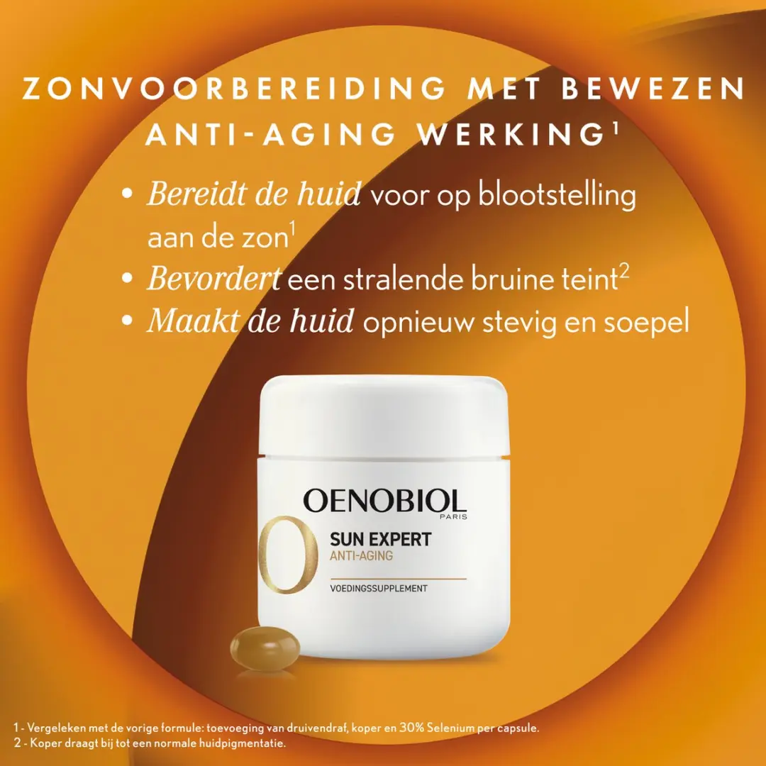 Oenobiol Sun Expert Anti-Aging Bruiningscapsules 60 Stuks