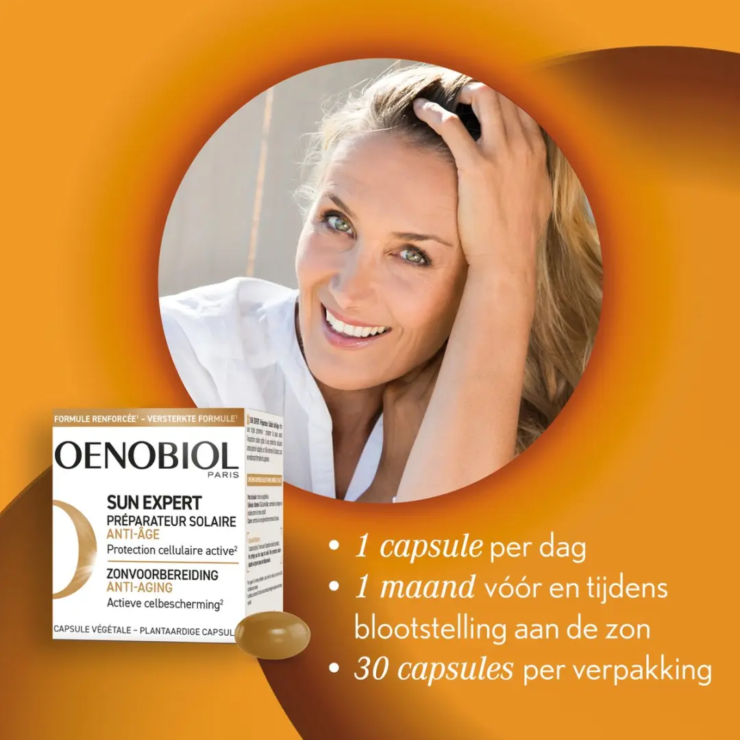 Oenobiol Sun Expert Anti-Aging Bruiningscapsules 60 Stuks