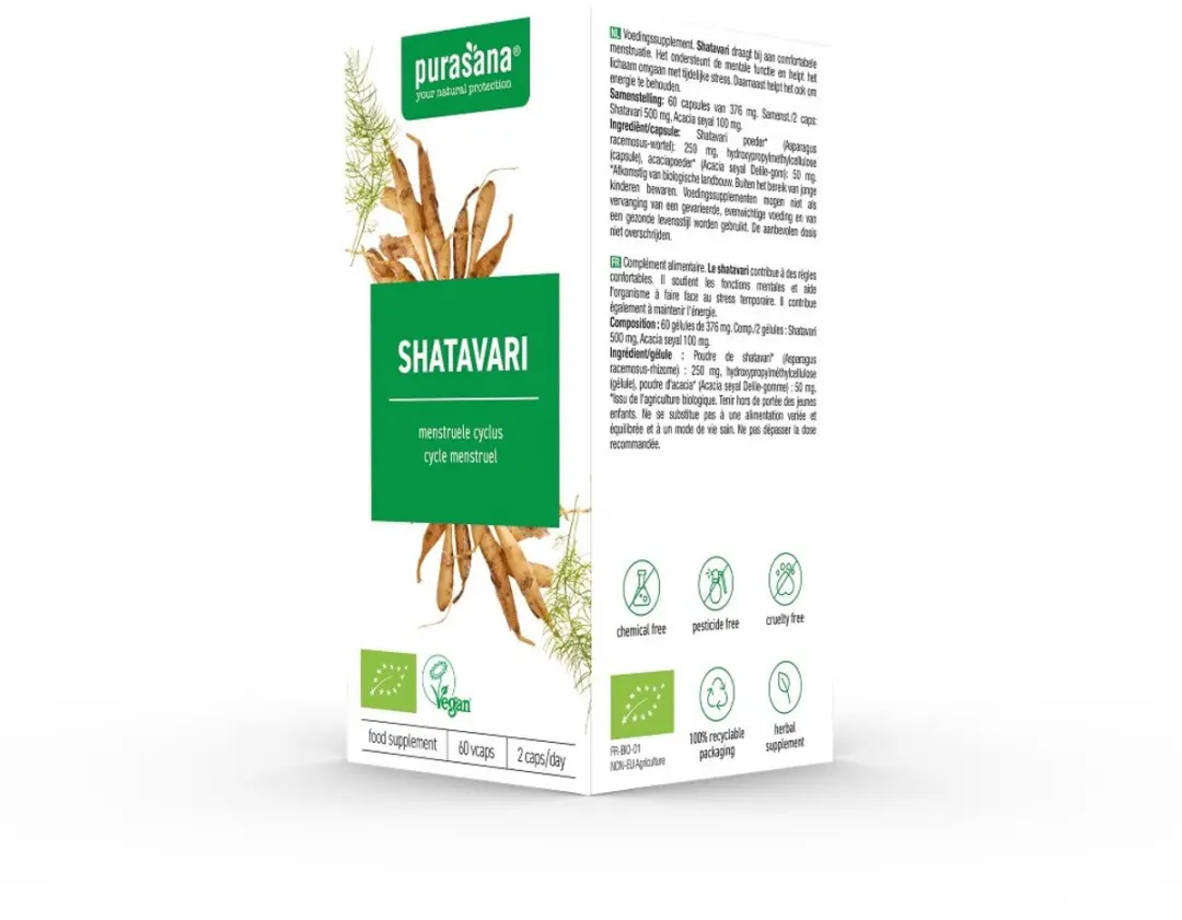 Purasana Shatavari 250mg BIO - 60 Vcaps