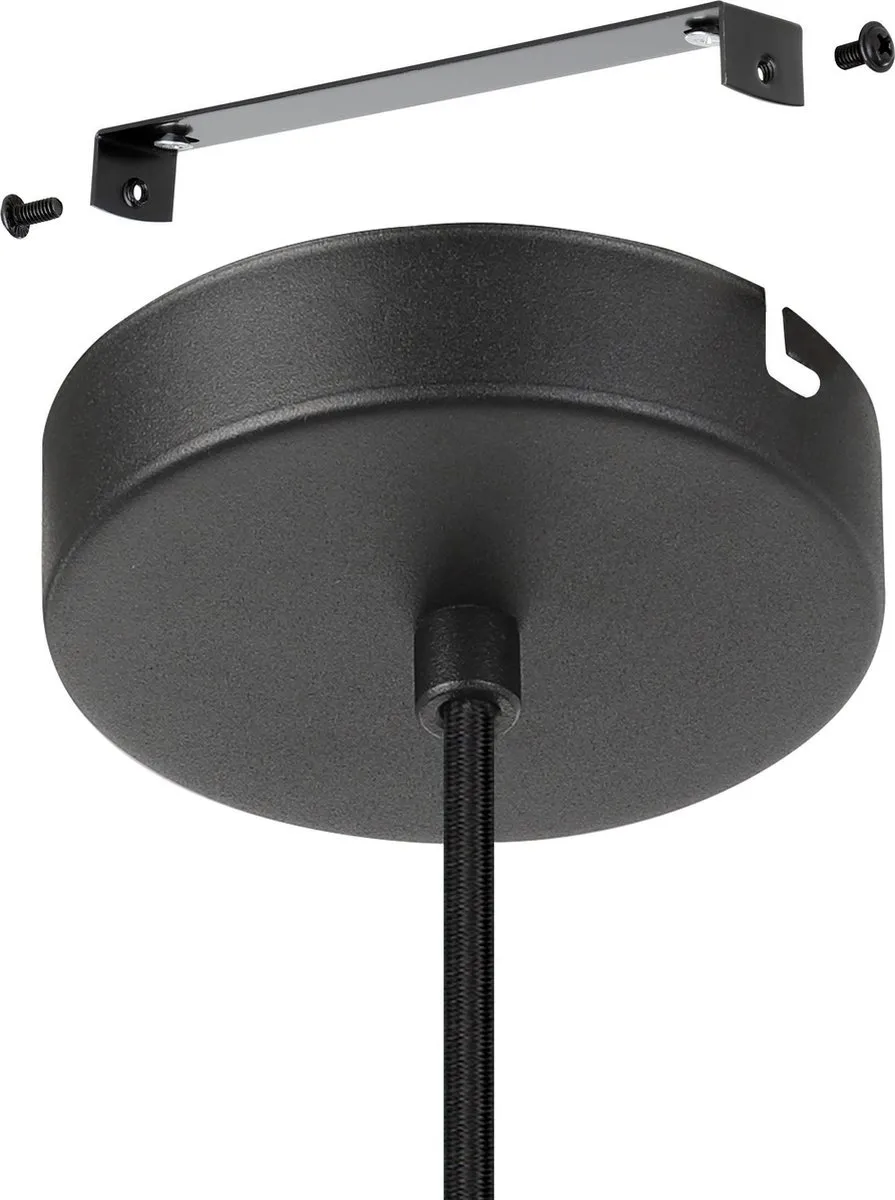 Eglo Calari Hanglamp E27 - 1 Lichtpunt - Zwart/Goud