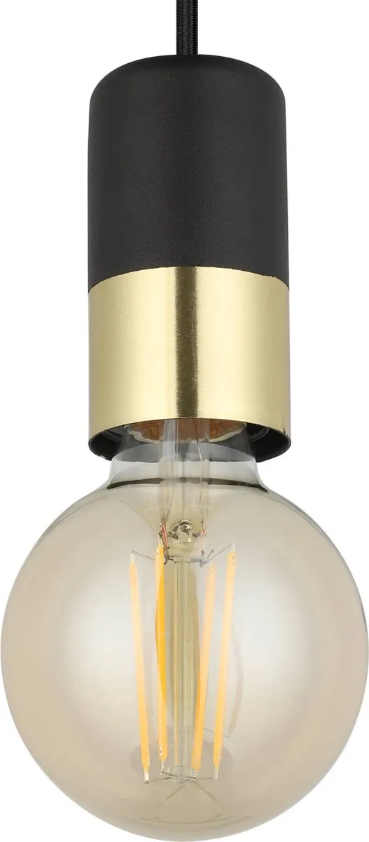 Eglo Calari Hanglamp E27 - 1 Lichtpunt - Zwart/Goud