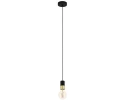 Eglo Calari Hanglamp E27 - 1 Lichtpunt - Zwart/Goud