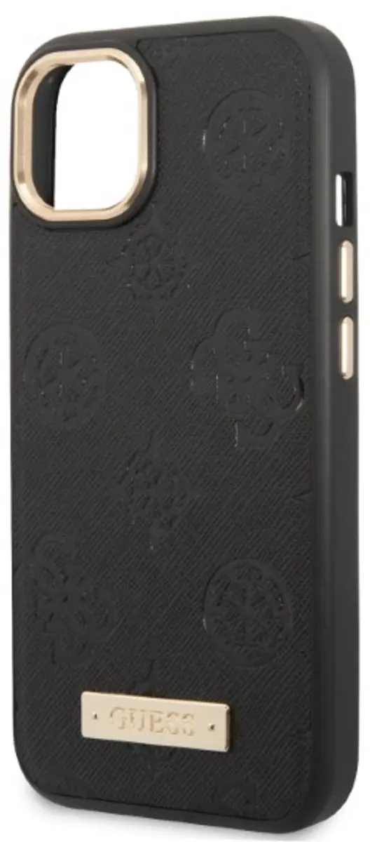 GUESS Hoesje iPhone 13 PU Leer MagSafe - Zwart - afbeelding 6 van 6
