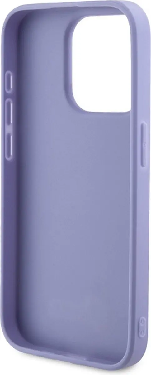 Guess Iridescent Metal Script Back Case - iPhone 15 Pro Max - Paars