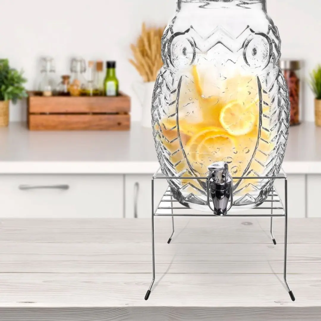 Orion Stalen Standaard Drankdispenser - Chroom - 3-8 Liter