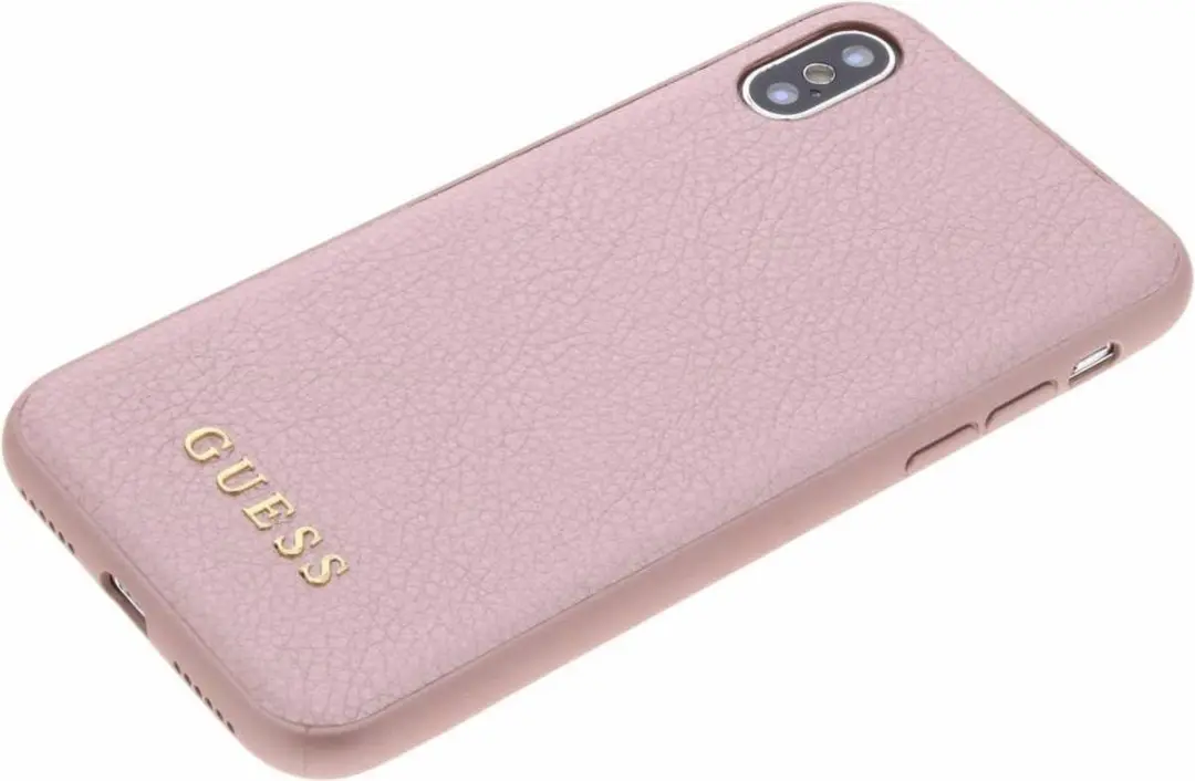Guess Roze IriDescent Hardcase iPhone X/Xs - Rose Goud
