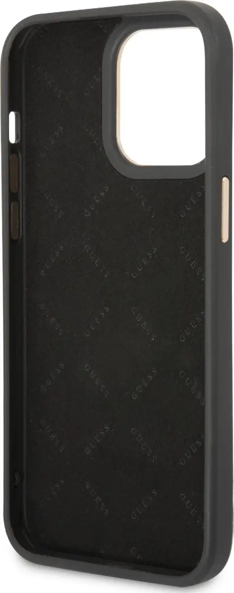 GUESS Telefoonhoesje iPhone 14 Pro Max - Polycarbonaat/PU - Zwart