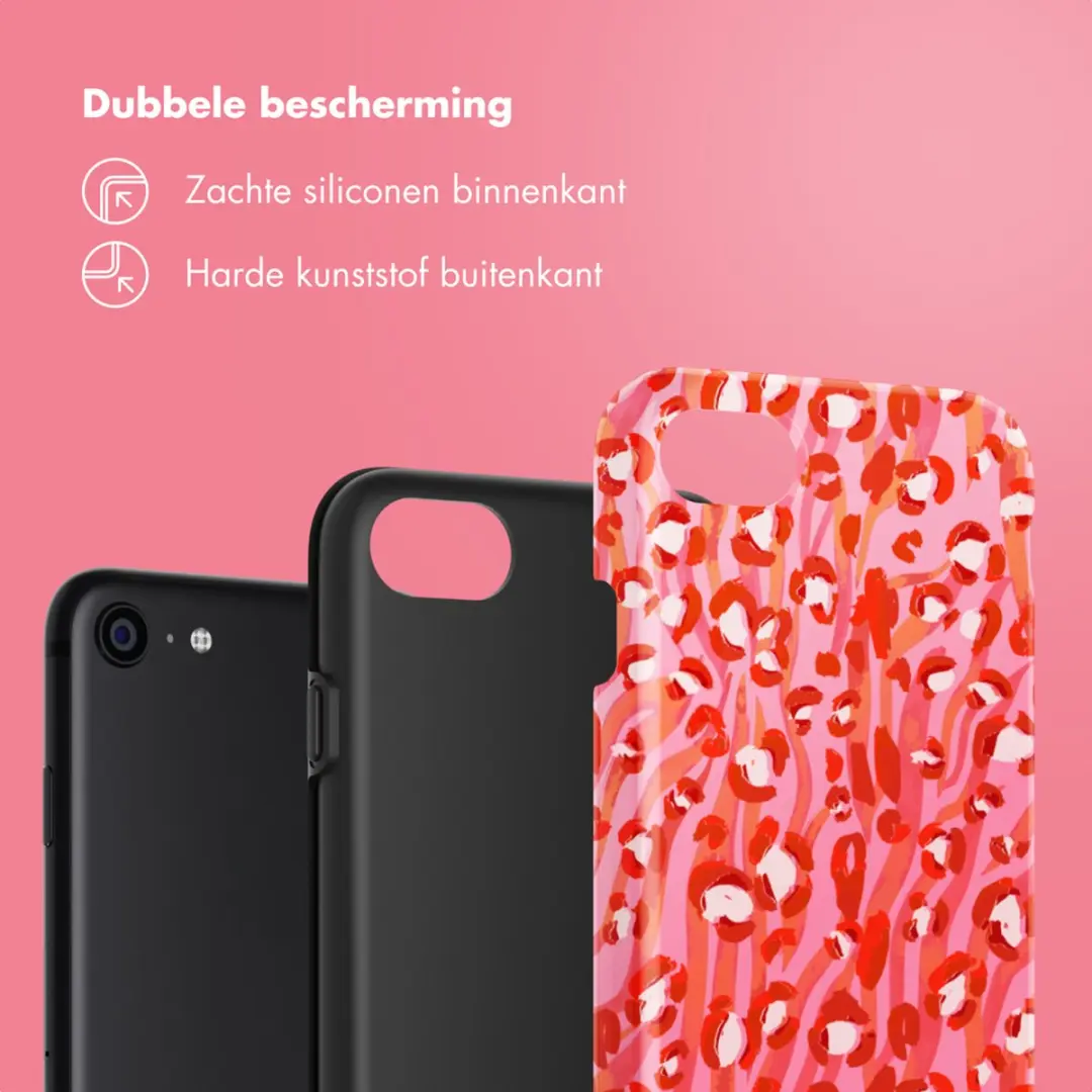 Selencia Hoesje iPhone SE/8/7/6s/6 - Wild Spots Lipstick