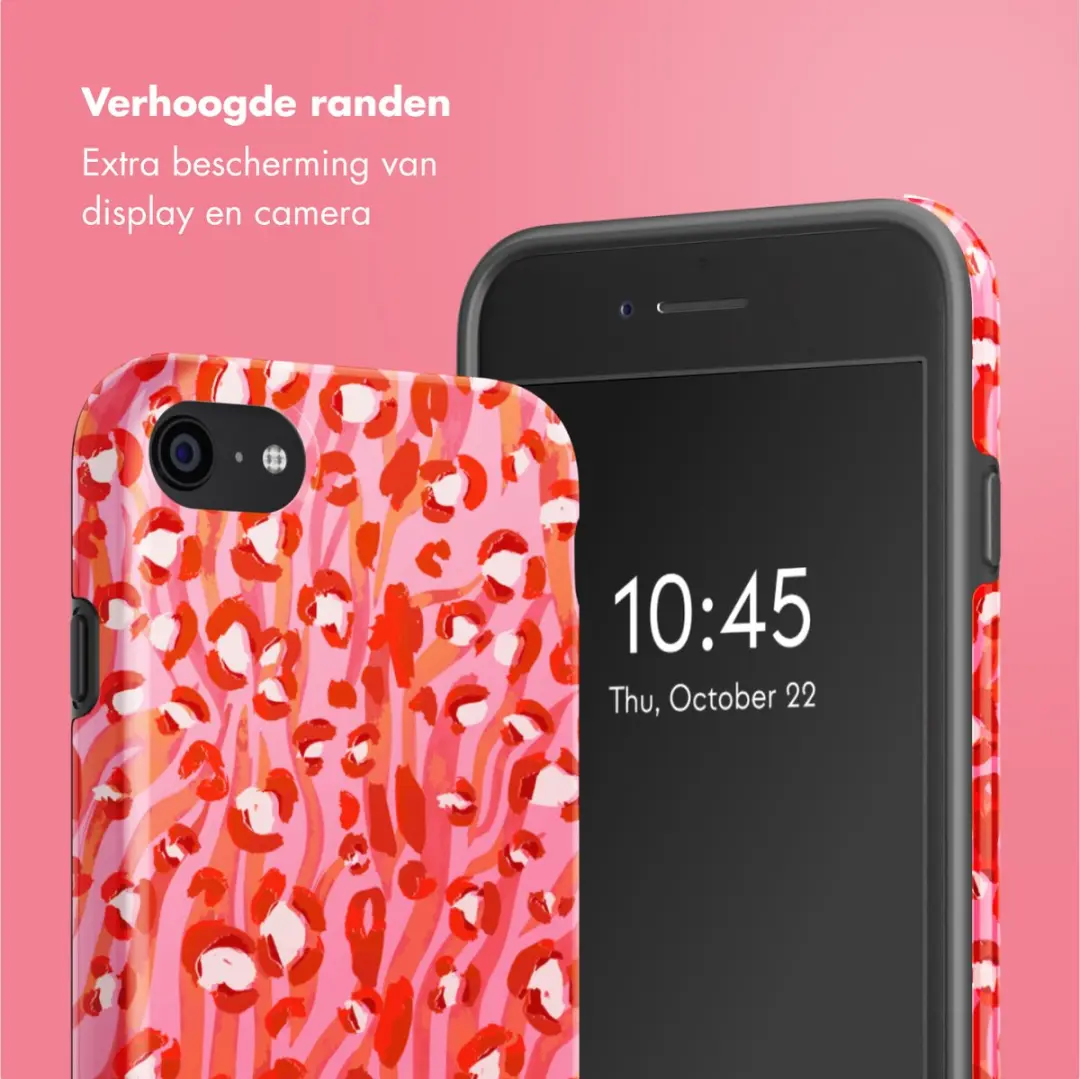 Selencia Hoesje iPhone SE/8/7/6s/6 - Wild Spots Lipstick