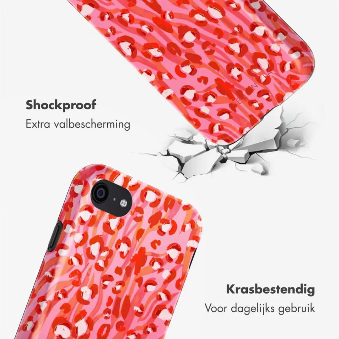Selencia Hoesje iPhone SE/8/7/6s/6 - Wild Spots Lipstick