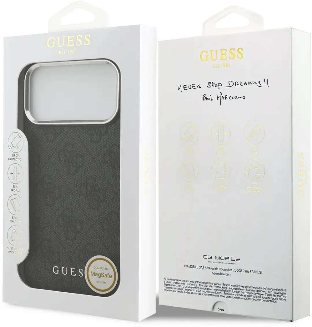 Guess 4G Backcover iPhone 17 Pro Max - MagSafe - Zwart - afbeelding 6 van 6