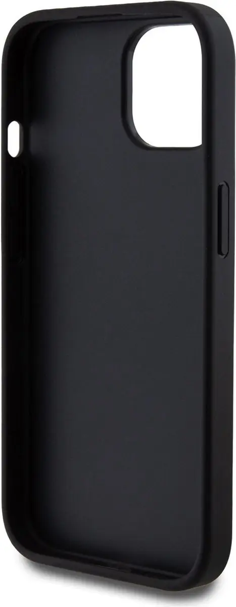 GUESS 4G Logo Glitter Back Case SH00068999 - iPhone 15 - Zwart