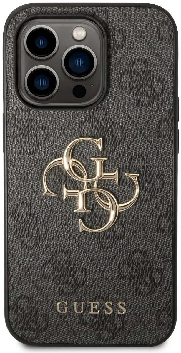 GUESS 4G Metal Logo Back Case - iPhone 15 Pro Max - Grijs - afbeelding 6 van 6