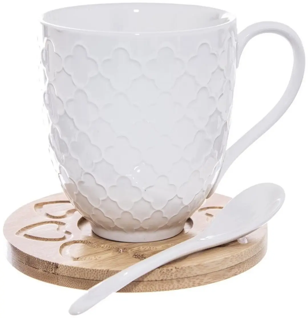 Orion Whiteline Porseleinen Mokset 370ml - 2 Personen - Wit
