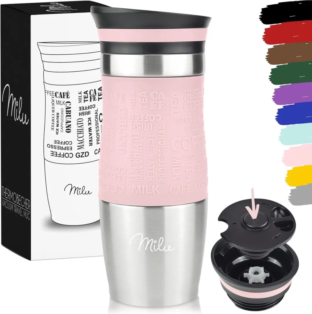 Milu Thermosbeker Roestvrij Staal 370ml