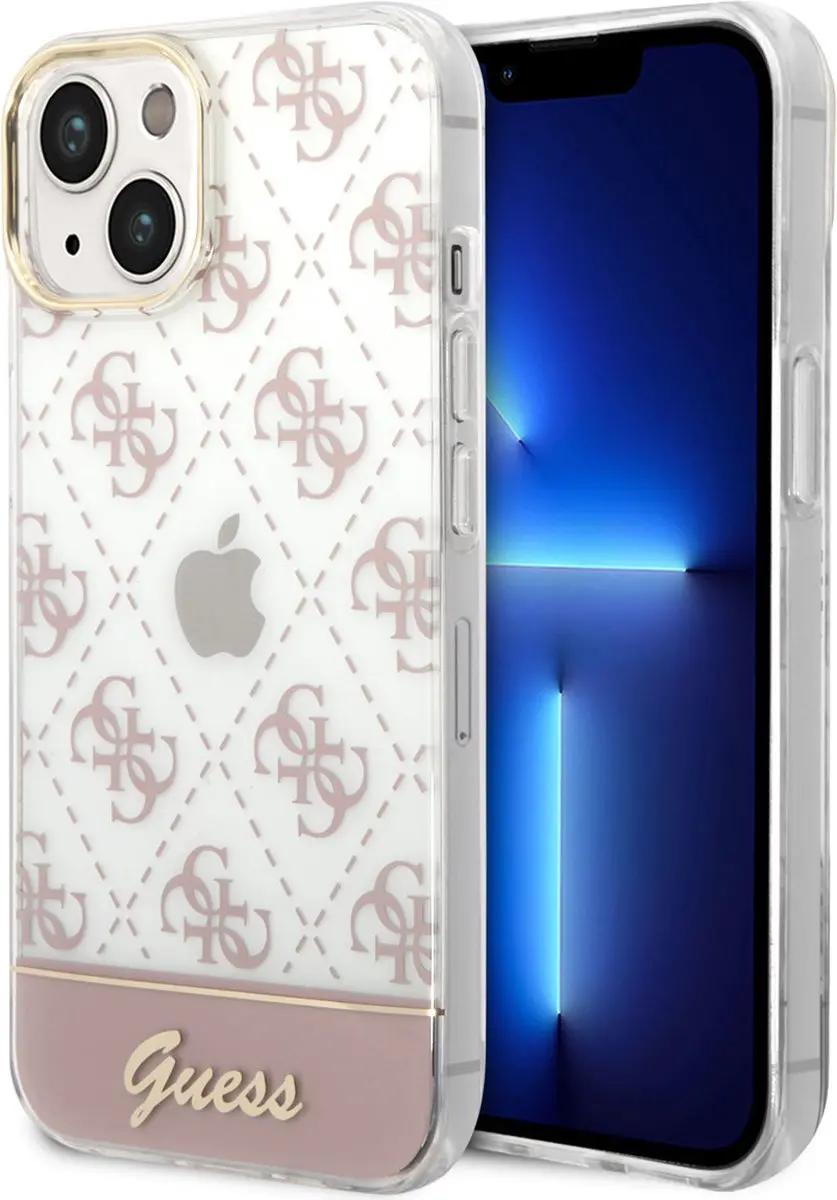 GUESS Roze TPU Telefoonhoesje iPhone 14 Plus - MagSafe