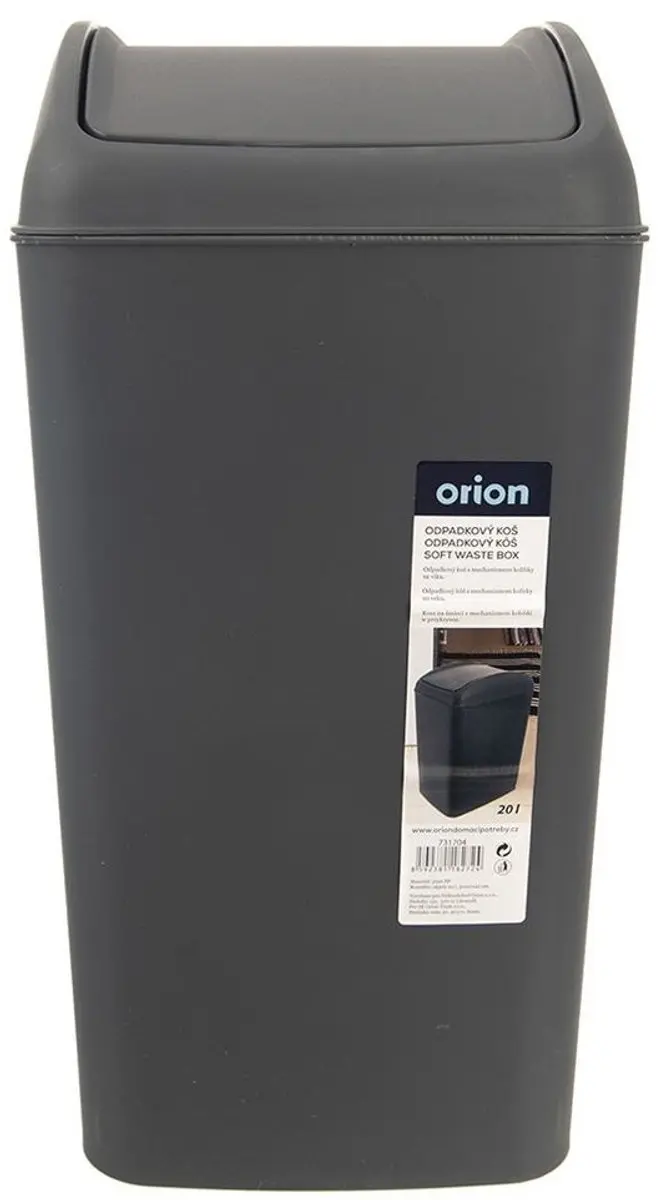 Orion Prullenbak Grijs 20L - afbeelding 6 van 6