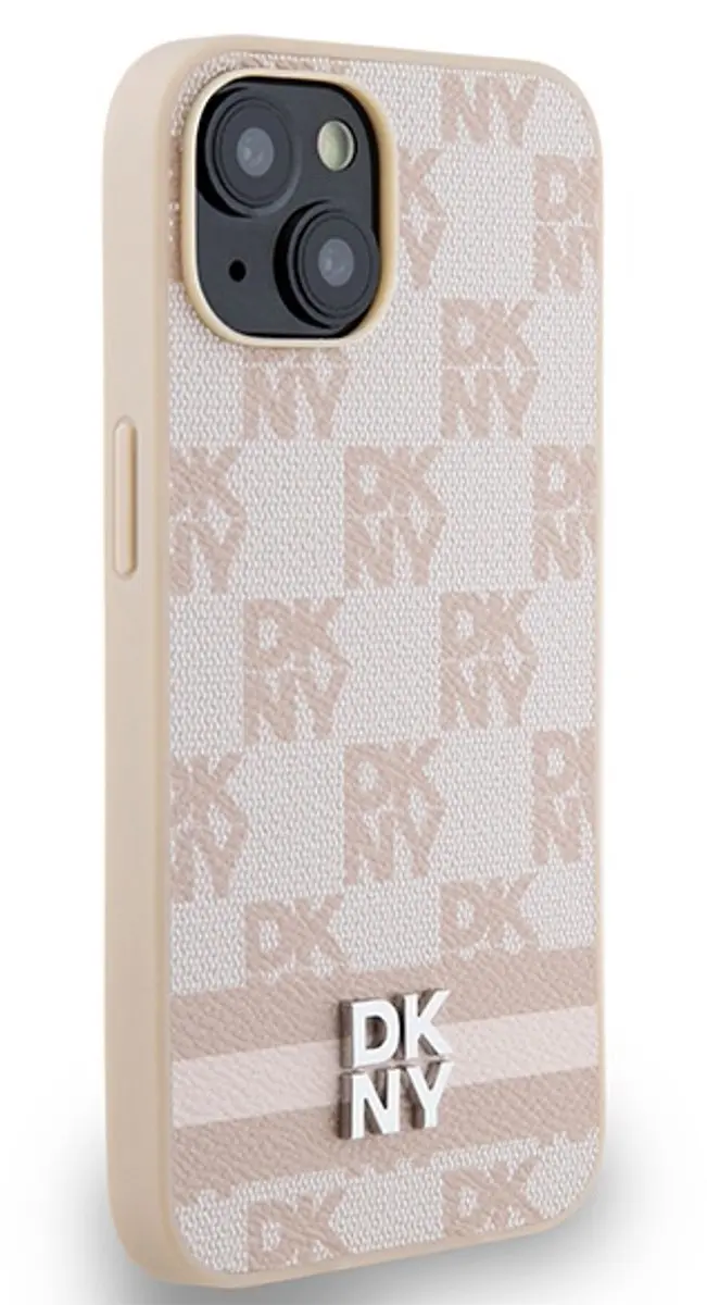 DKNY Checkered Roze Hoesje iPhone 14 DKHCP14SPCPTSSP