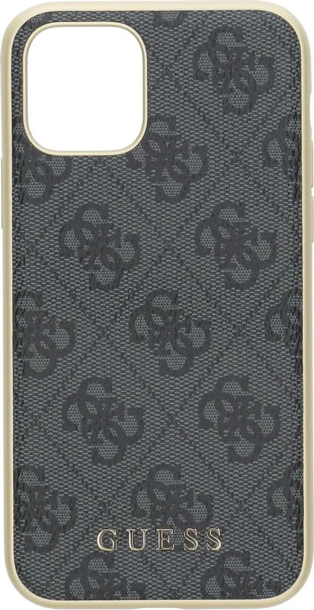 GUESS iPhone 11 Pro Backcase - Effen Grijs Kunstleer - afbeelding 6 van 6