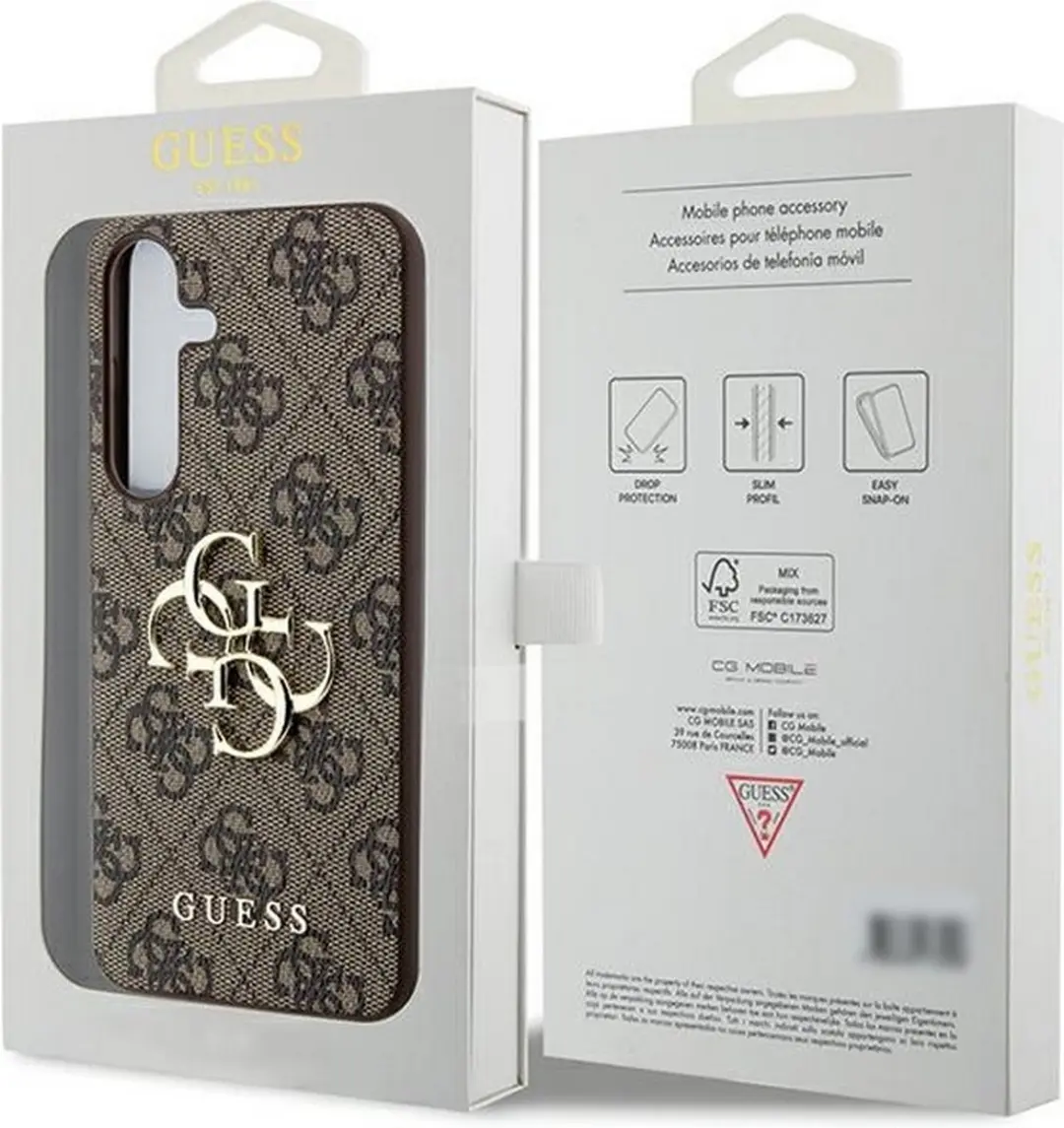 GUESS 4G Metal Logo Back Case - Samsung Galaxy A55 - Bruin - afbeelding 6 van 6