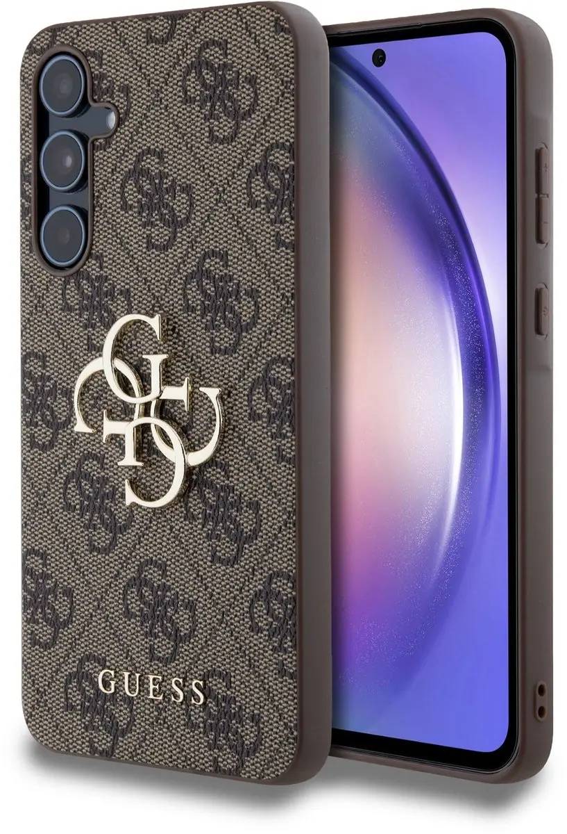 GUESS 4G Metal Logo Back Case - Samsung Galaxy A55 - Bruin
