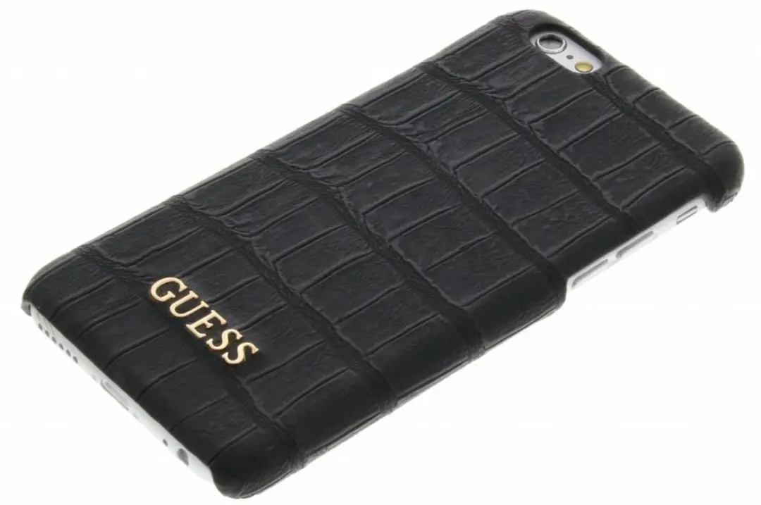 Guess Croco Backcover Case iPhone 6/6S - Matte Black - GUHCP6MCOBK