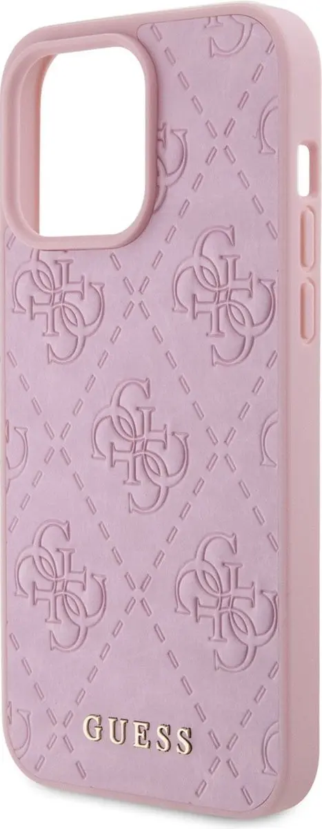 Guess 4G Stamped Hoesje - iPhone 15 Pro - Roze - afbeelding 6 van 6
