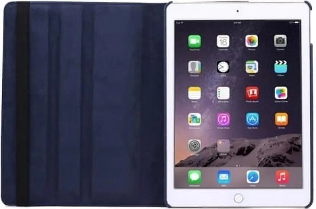 Fonu 360 Boekmodel Hoes iPad Air 2 2014 - 9.7 inch - Donkerblauw