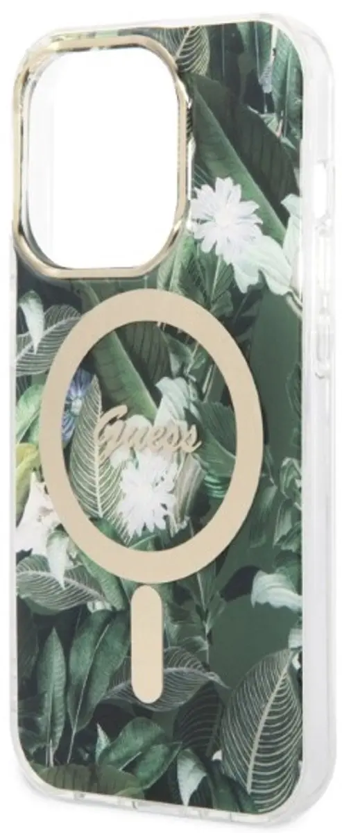 GUESS Hoes iPhone 14 Pro Max Jungle Kaki - Qi MagSafe - afbeelding 6 van 6
