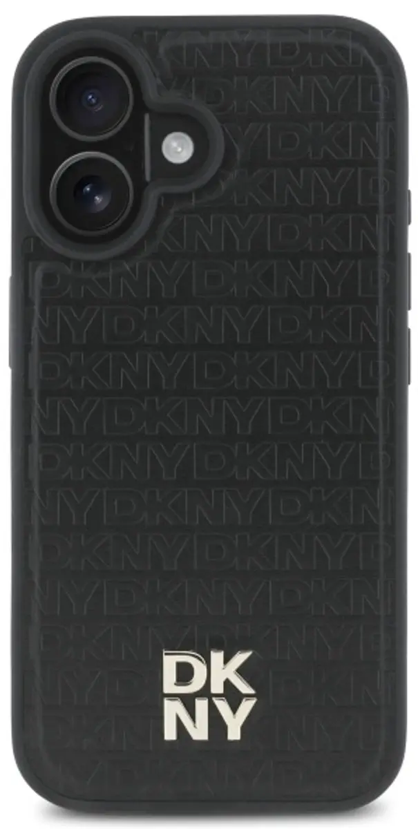 DKNY Backcover iPhone 16 - MagSafe - Zwart