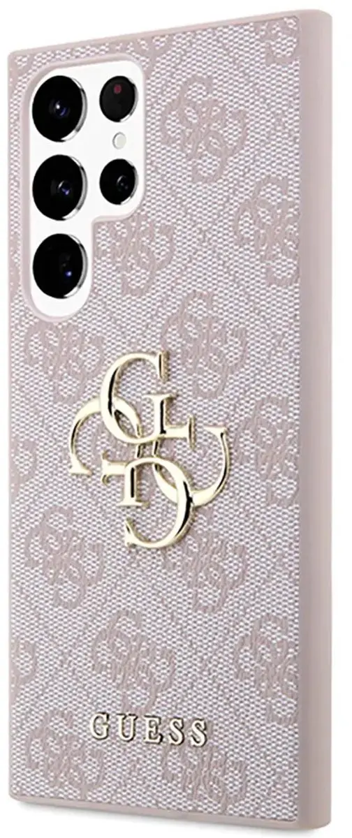 GUESS 4G Metal Logo Back Case GUHCS24L4GMGPI - Roze