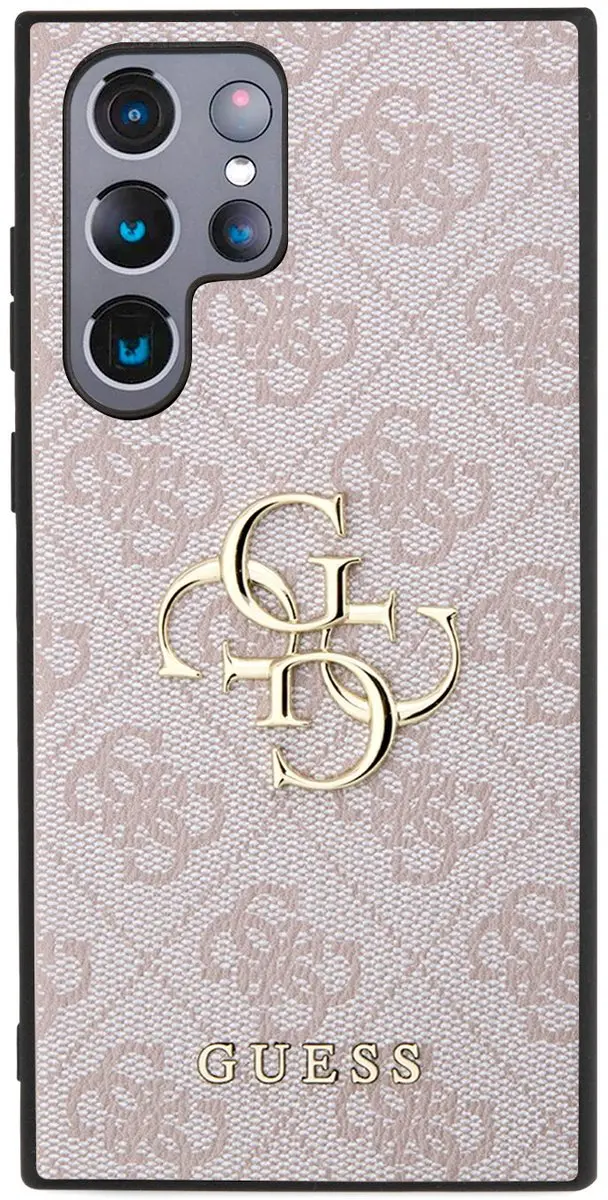 GUESS 4G Metal Logo Back Case GUHCS24L4GMGPI - Roze
