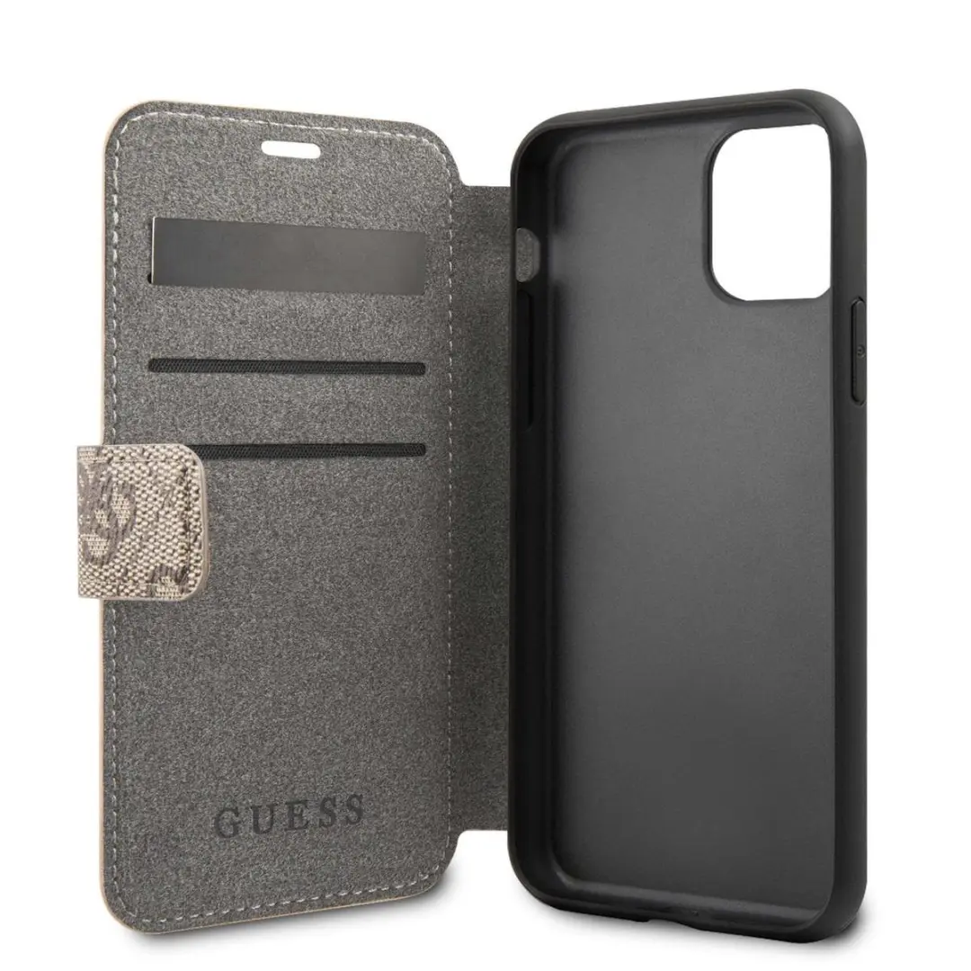 GUESS iPhone 11 Pro Max Bookcase Hoesje S212-1 - Bruin