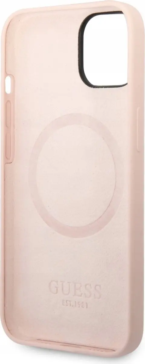 GUESS Silicone Back Case - iPhone 14 Plus - Roze