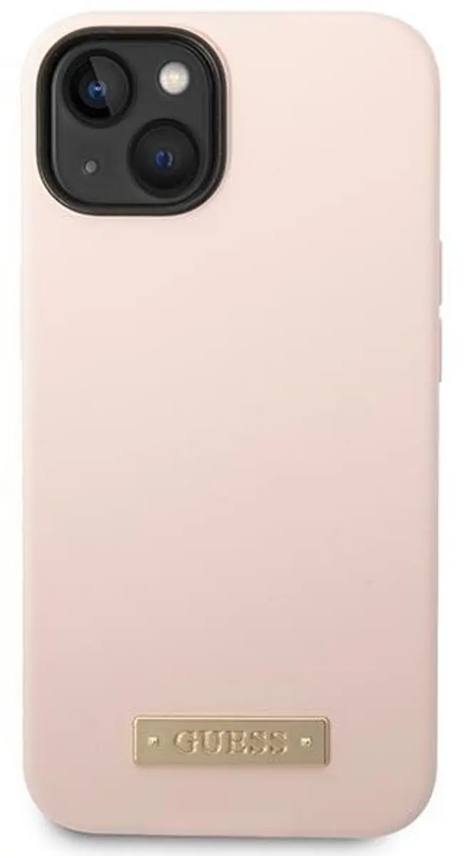 GUESS Silicone Back Case - iPhone 14 Plus - Roze