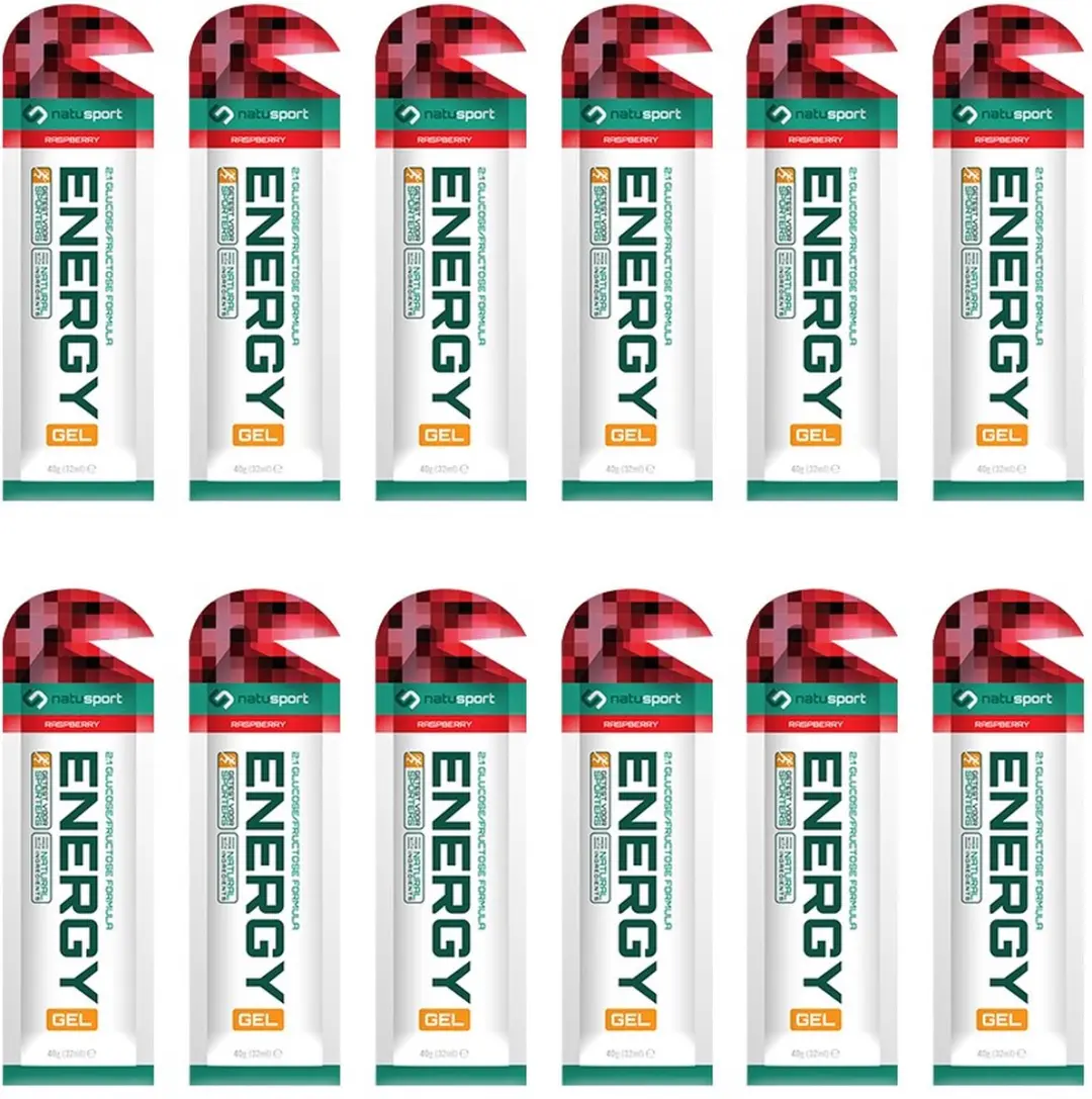 Natusport Energy Gel Raspberry - 12 Stuks