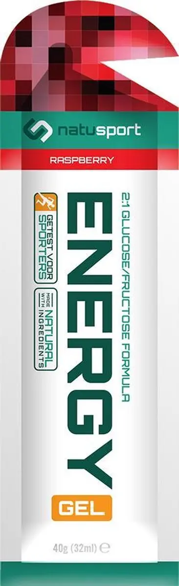 Natusport Energy Gel Raspberry - 12 Stuks