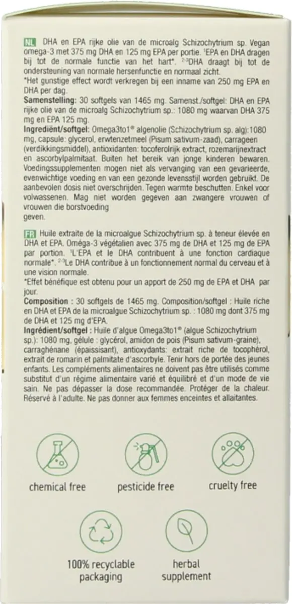 Purasana Vegan Omega-3 30 Softgels