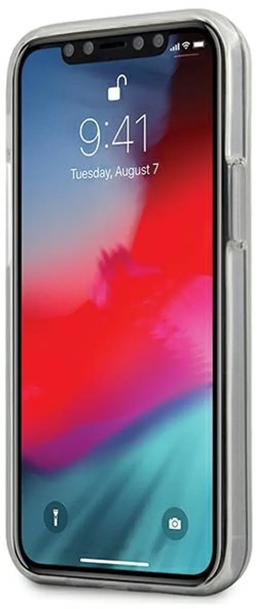 Guess Metallic Effect Hoesje iPhone 12 Mini - Roze
