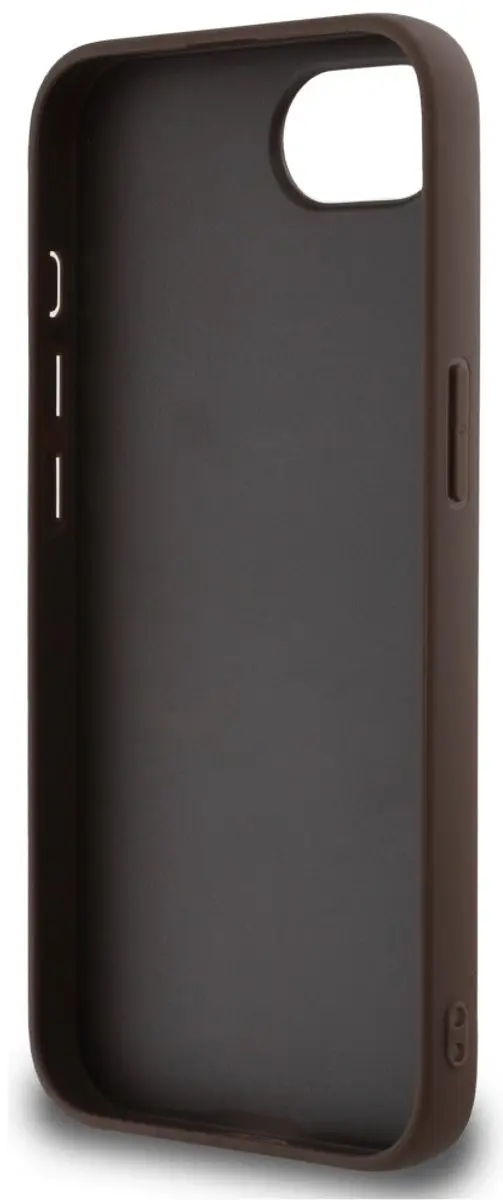 GUESS 4G Metal Logo Back Case - iPhone 16e Bruin