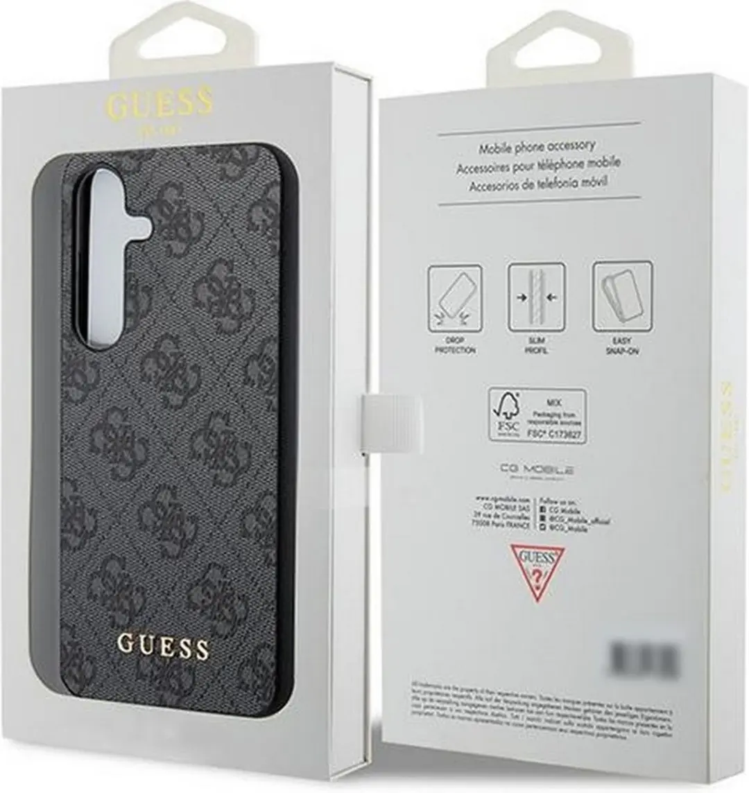 GUESS Back Cover A55 Grijs - GUOHCSA55G4GFGR