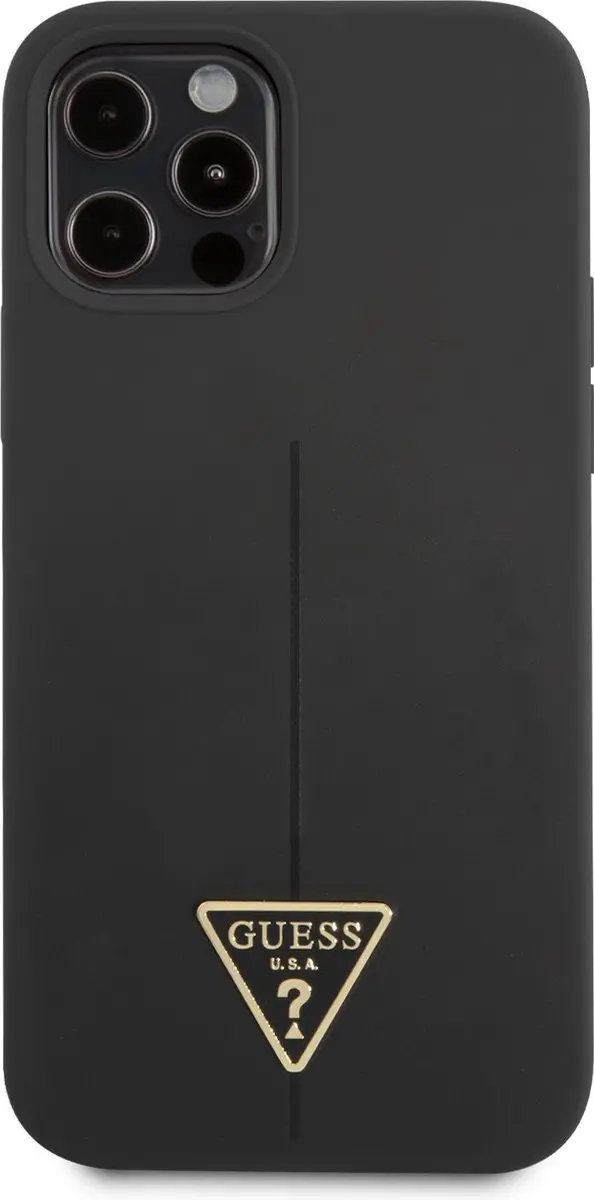 GUESS Silicone Triangle Line Back Case
