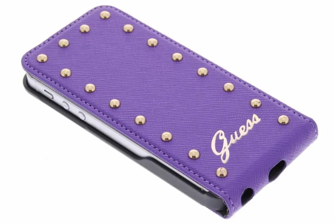 GUESS Studded Flip Case iPhone 5/5s - Paars