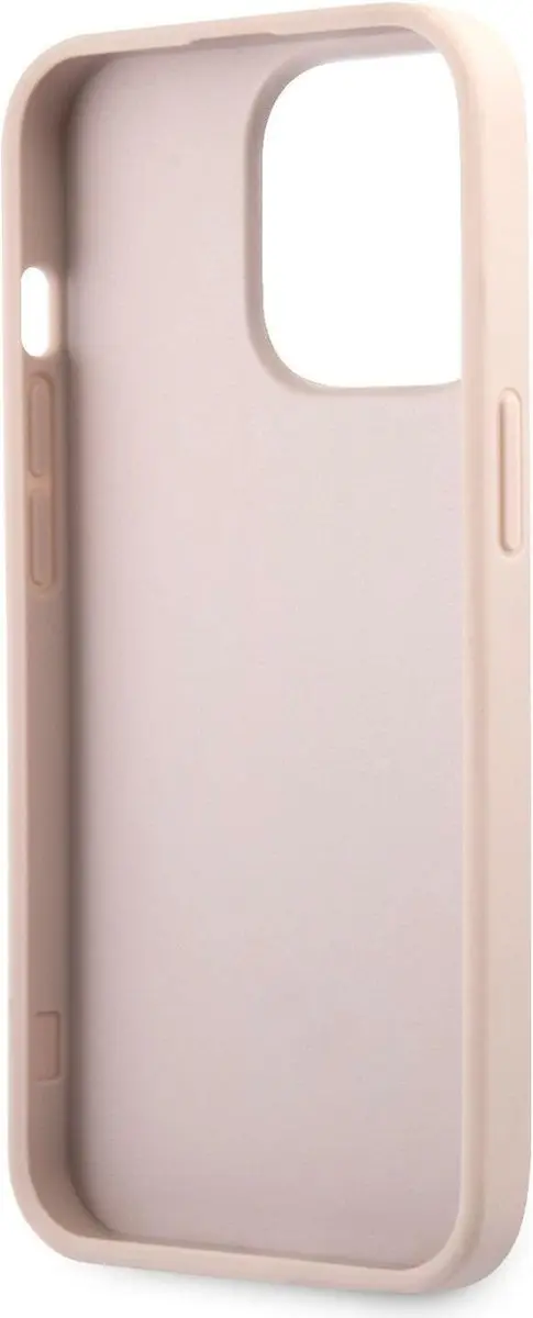 GUESS iPhone 13 Hoesje - Roze Kunstleer - MagSafe